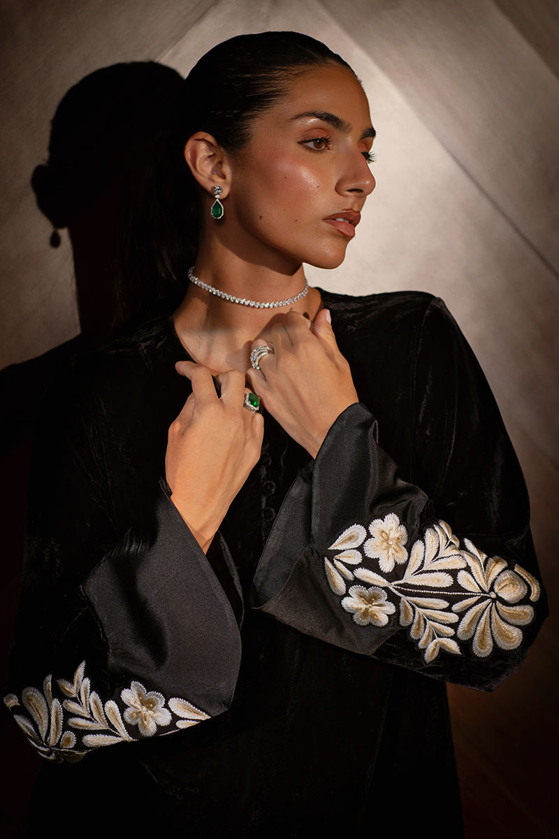 Ansab Jahangir | Bow Velvet Edit | AUDREY by Ansab Jahangir - Designer Dress - Type: Ladies Clothes - Available at Libayah - 100% Original