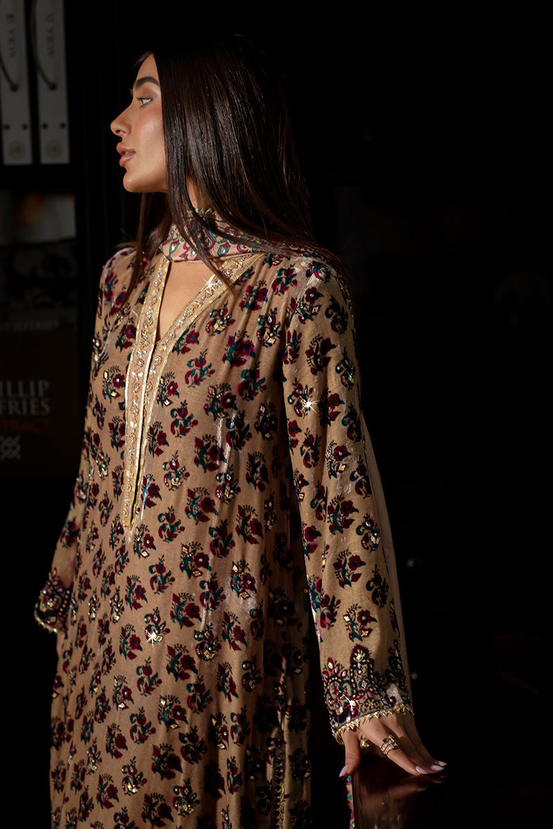 Ansab Jahangir | Bow Velvet Edit | LAUREN by Ansab Jahangir - Designer Dress - Type: Ladies Clothes - Available at Libayah - 100% Original