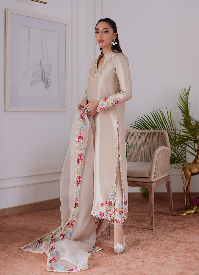 Farah Talib Aziz | Luna Eid Collection 24 | LIARA SAND by Farah Talib Aziz - Designer Dress - Type: Ladies Clothes - Available at Libayah - 100% Original