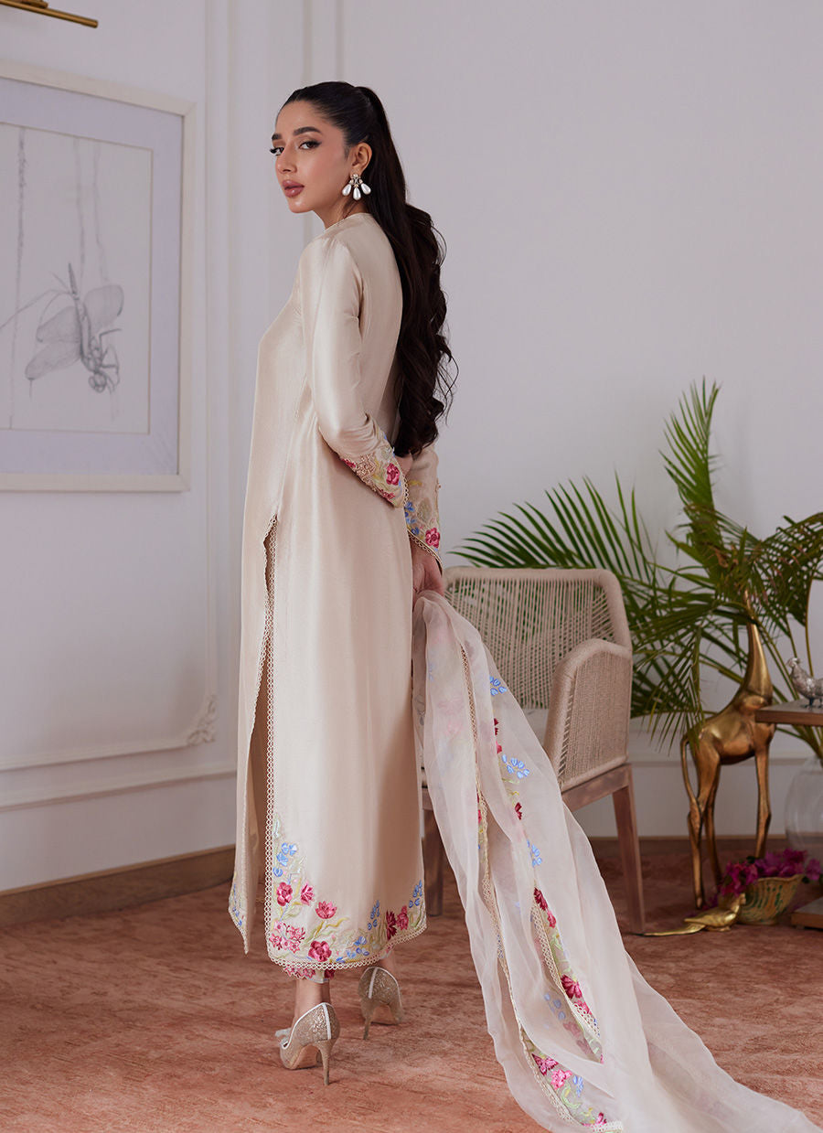 Farah Talib Aziz | Luna Eid Collection 24 | LIARA SAND by Farah Talib Aziz - Designer Dress - Type: Ladies Clothes - Available at Libayah - 100% Original