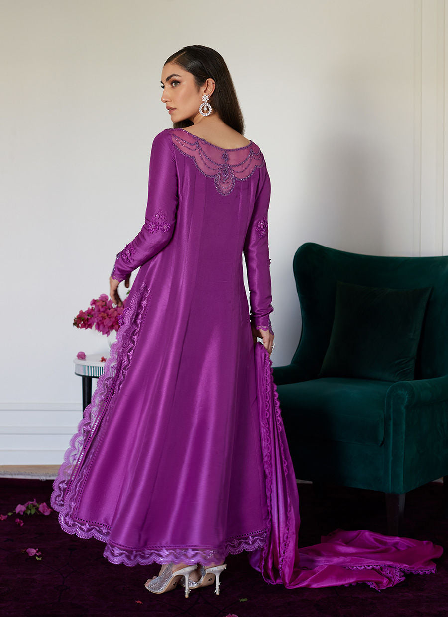 Farah Talib Aziz | Luna Eid Collection 24 | TIERRA MUTED MAGENTA by Farah Talib Aziz - Designer Dress - Type: Ladies Clothes - Available at Libayah - 100% Original