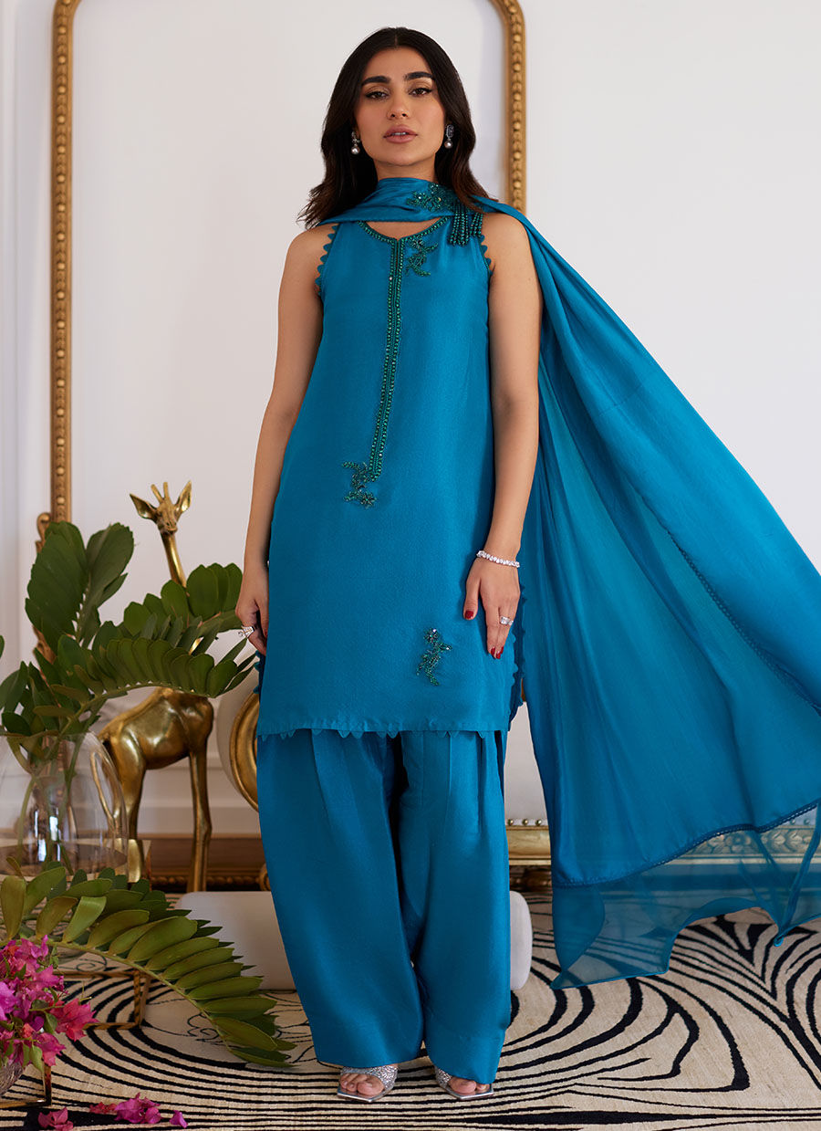Farah Talib Aziz | Luna Eid Collection 24 | LILOU by Farah Talib Aziz - Designer Dress - Type: Ladies Clothes - Available at Libayah - 100% Original