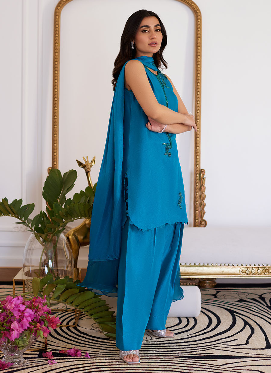 Farah Talib Aziz | Luna Eid Collection 24 | LILOU by Farah Talib Aziz - Designer Dress - Type: Ladies Clothes - Available at Libayah - 100% Original