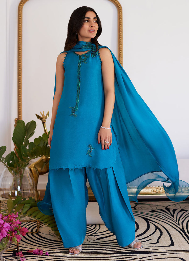 Farah Talib Aziz | Luna Eid Collection 24 | LILOU by Farah Talib Aziz - Designer Dress - Type: Ladies Clothes - Available at Libayah - 100% Original
