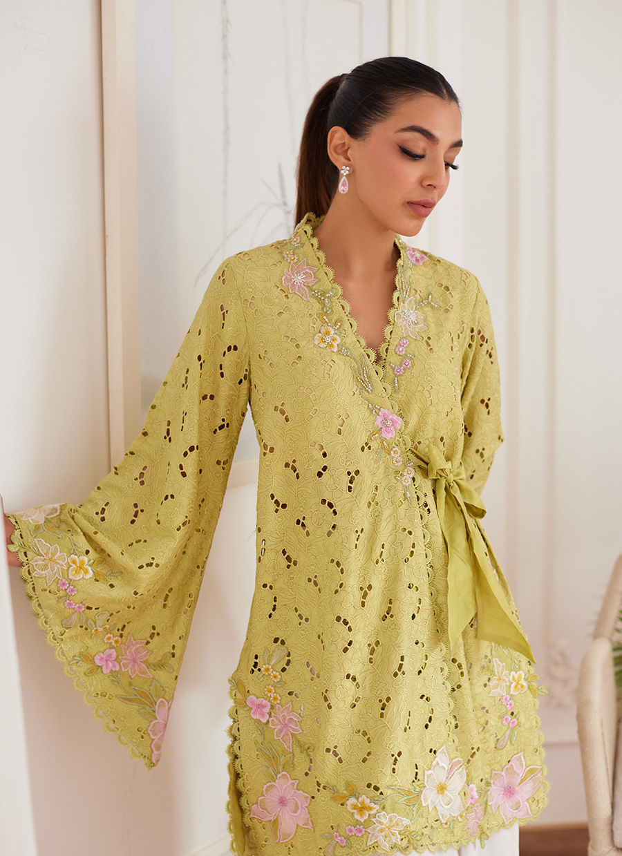 Farah Talib Aziz | Luna Eid Collection 24 | ABIGAIL KIWI by Farah Talib Aziz - Designer Dress - Type: Ladies Clothes - Available at Libayah - 100% Original