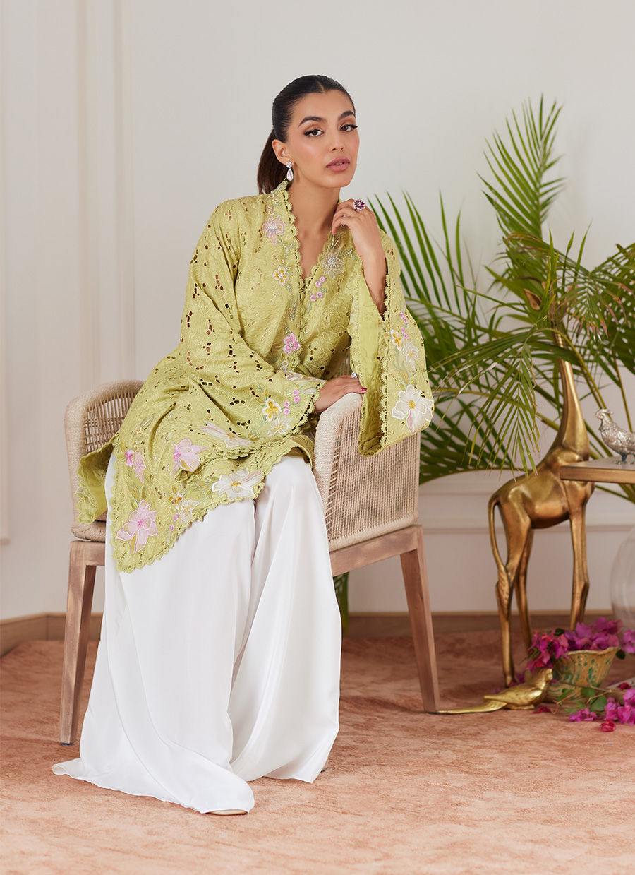 Farah Talib Aziz | Luna Eid Collection 24 | ABIGAIL KIWI by Farah Talib Aziz - Designer Dress - Type: Ladies Clothes - Available at Libayah - 100% Original