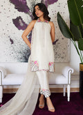 Farah Talib Aziz | Luna Eid Collection 24 | GENEVIVE PEARL WHITE by Farah Talib Aziz - Designer Dress - Type: Ladies Clothes - Available at Libayah - 100% Original