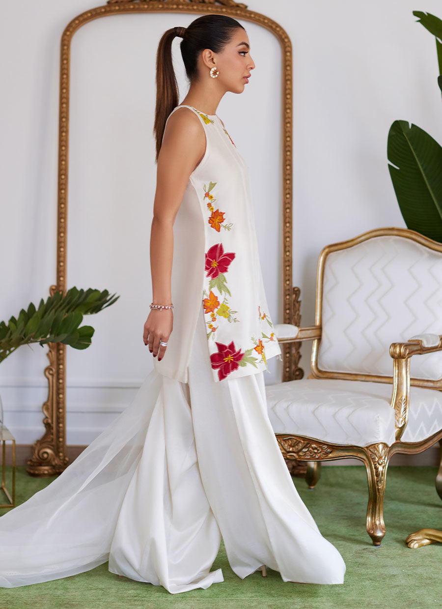 Farah Talib Aziz | Luna Eid Collection 24 | JULIET IVORY by Farah Talib Aziz - Designer Dress - Type: Ladies Clothes - Available at Libayah - 100% Original