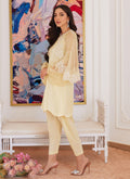 Farah Talib Aziz | Luna Eid Collection 24 | ESMERALDA PASTEL YELLOW by Farah Talib Aziz - Designer Dress - Type: Ladies Clothes - Available at Libayah - 100% Original