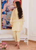 Farah Talib Aziz | Luna Eid Collection 24 | ESMERALDA PASTEL YELLOW by Farah Talib Aziz - Designer Dress - Type: Ladies Clothes - Available at Libayah - 100% Original