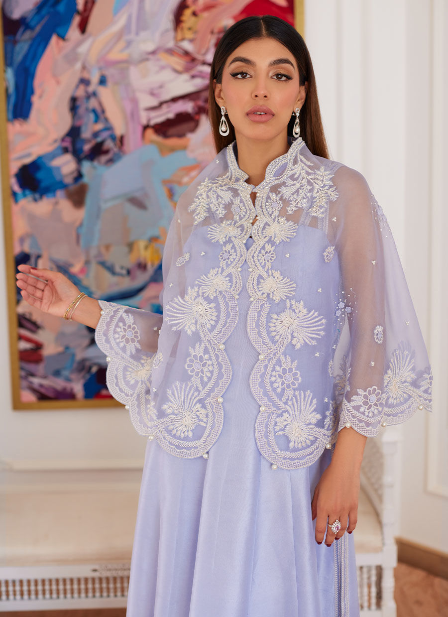 Farah Talib Aziz | Luna Eid Collection 24 | FLEUR LAVENDER by Farah Talib Aziz - Designer Dress - Type: Ladies Clothes - Available at Libayah - 100% Original