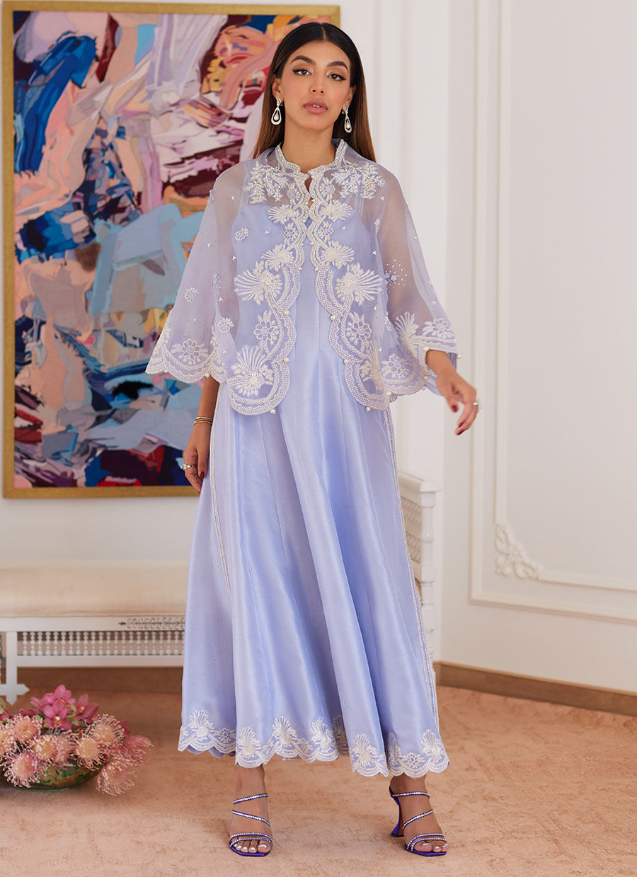 Farah Talib Aziz | Luna Eid Collection 24 | FLEUR LAVENDER by Farah Talib Aziz - Designer Dress - Type: Ladies Clothes - Available at Libayah - 100% Original