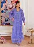 Farah Talib Aziz | Luna Eid Collection 24 | EVANTHIA PERIWINKLE by Farah Talib Aziz - Designer Dress - Type: Ladies Clothes - Available at Libayah - 100% Original