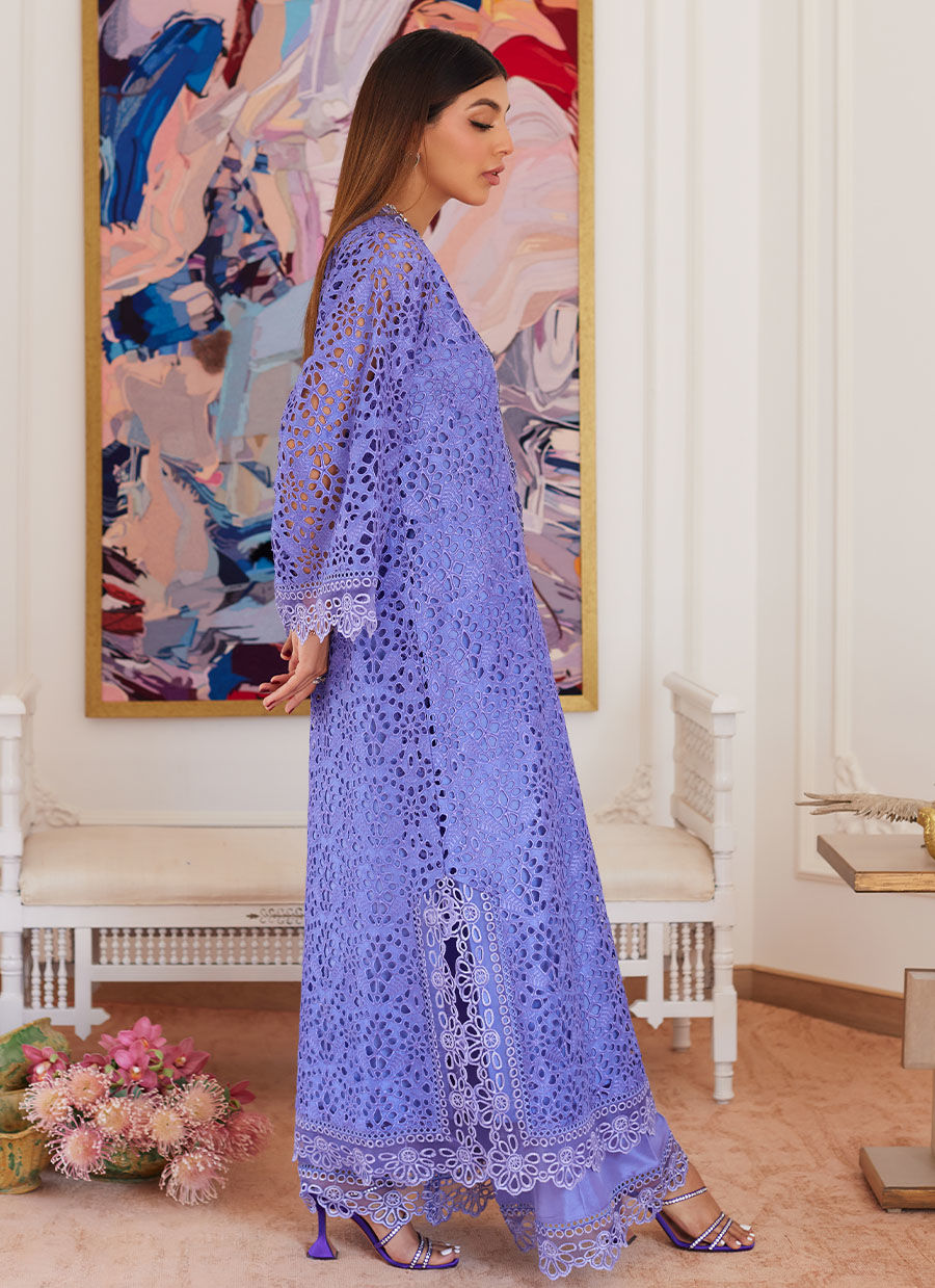 Farah Talib Aziz | Luna Eid Collection 24 | EVANTHIA PERIWINKLE by Farah Talib Aziz - Designer Dress - Type: Ladies Clothes - Available at Libayah - 100% Original