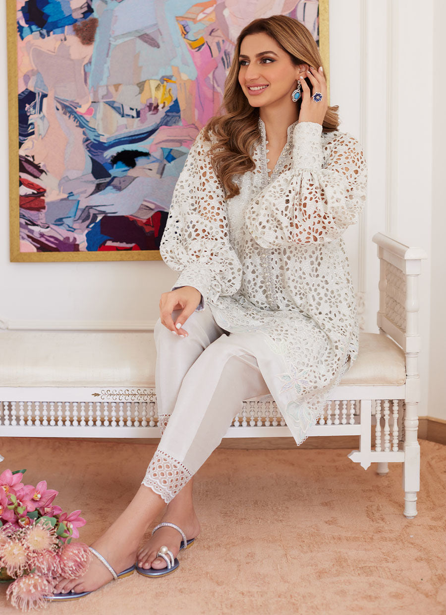 Farah Talib Aziz | Luna Eid Collection 24 | OPHELIA IVORY by Farah Talib Aziz - Designer Dress - Type: Ladies Clothes - Available at Libayah - 100% Original