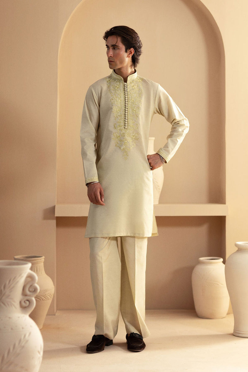 Annus Abrar | Eid Elemental Festive | Kavesh by Annus Abrar - Designer Dress - Type: MensWear - Available at Libayah - 100% Original