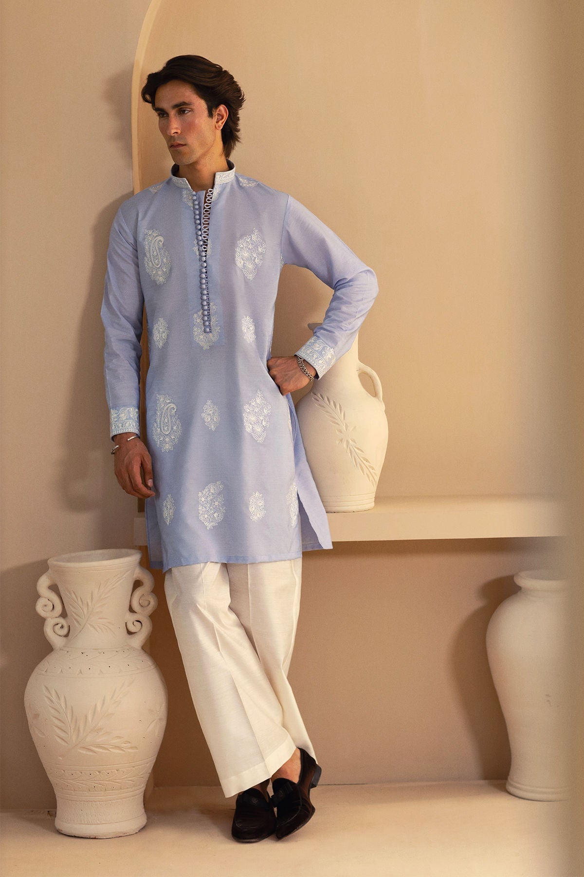 Annus Abrar | Eid Elemental Festive | Ramin by Annus Abrar - Designer Dress - Type: MensWear - Available at Libayah - 100% Original