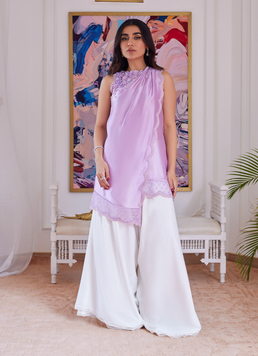 Farah Talib Aziz | Luna Eid Collection 24 | SUZETTE LAVENDER by Farah Talib Aziz - Designer Dress - Type: Ladies Clothes - Available at Libayah - 100% Original