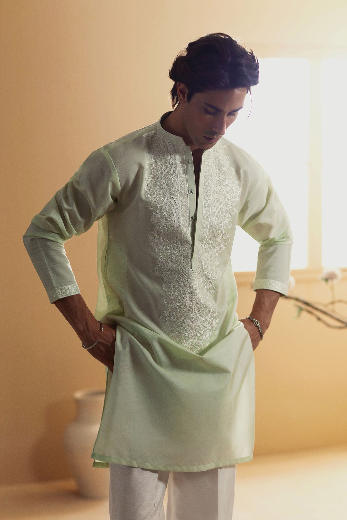 Annus Abrar | Eid Elemental Festive | Vafa by Annus Abrar - Designer Dress - Type: MensWear - Available at Libayah - 100% Original