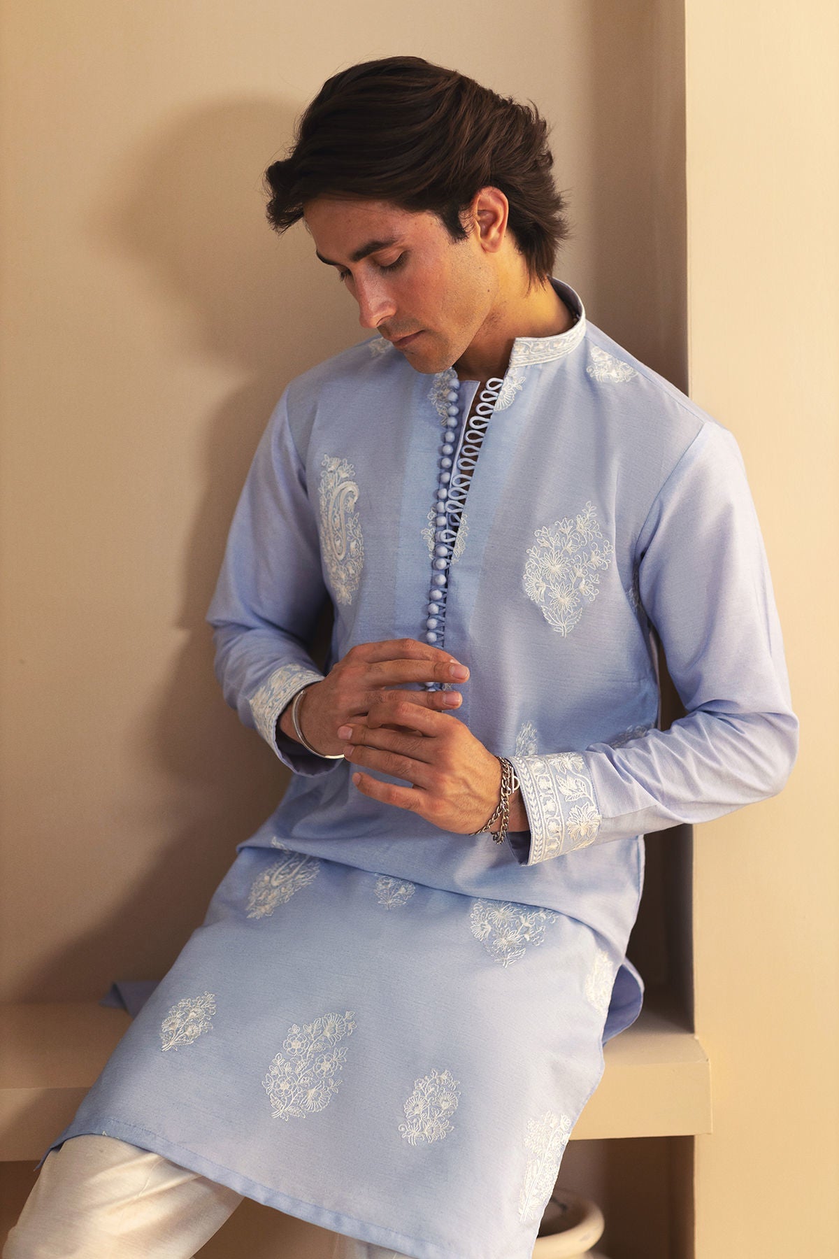 Annus Abrar | Eid Elemental Festive | Ramin by Annus Abrar - Designer Dress - Type: MensWear - Available at Libayah - 100% Original
