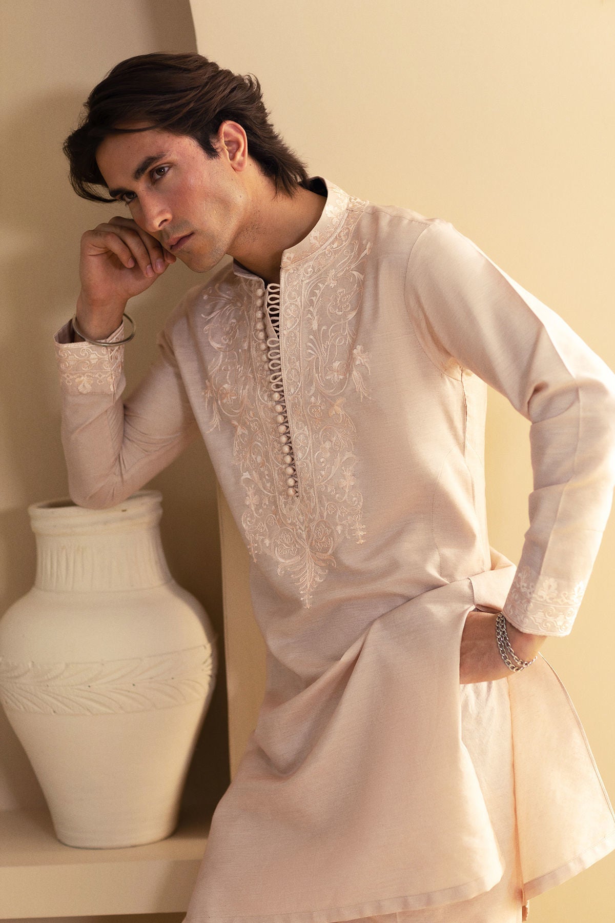 Annus Abrar | Eid Elemental Festive | Mahboud by Annus Abrar - Designer Dress - Type: MensWear - Available at Libayah - 100% Original