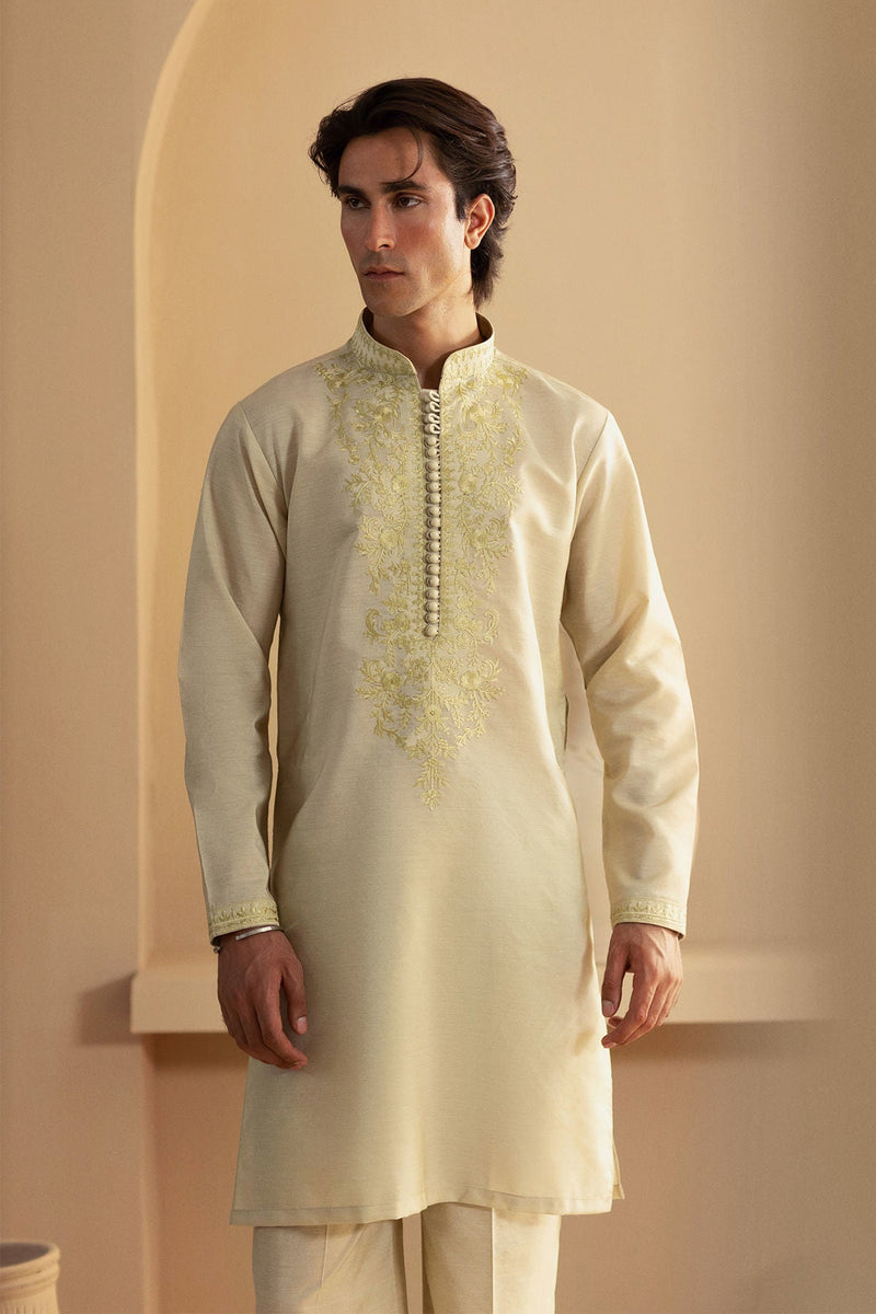 Annus Abrar | Eid Elemental Festive | Kavesh by Annus Abrar - Designer Dress - Type: MensWear - Available at Libayah - 100% Original