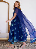 Farah Talib Aziz | Luna Eid Collection 24 | ELSYEE ROYAL BLUE by Farah Talib Aziz - Designer Dress - Type: Ladies Clothes - Available at Libayah - 100% Original