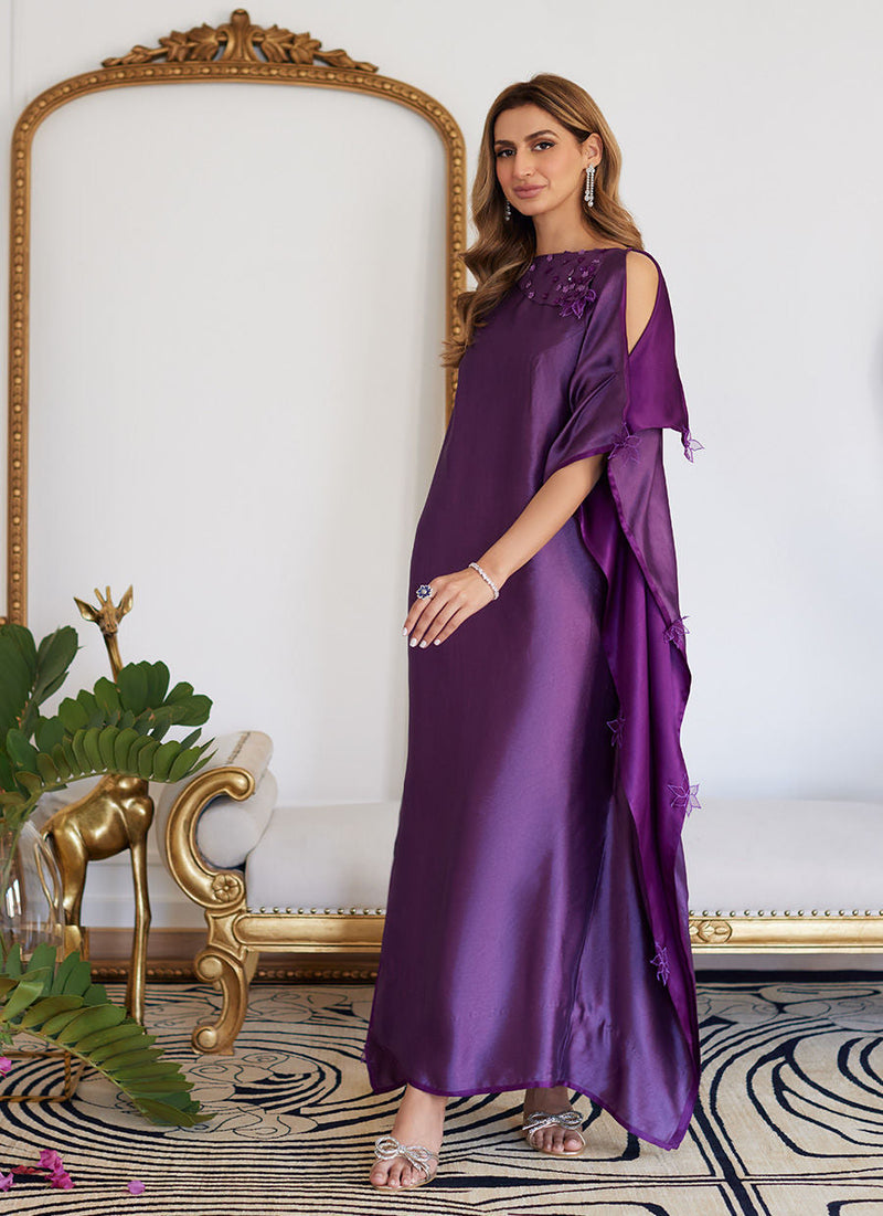 Farah Talib Aziz | Luna Eid Collection 24 | MAYLONE SPARKLING GRAPE by Farah Talib Aziz - Designer Dress - Type: Ladies Clothes - Available at Libayah - 100% Original