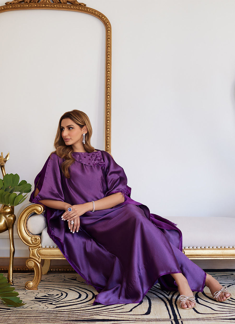 Farah Talib Aziz | Luna Eid Collection 24 | MAYLONE SPARKLING GRAPE by Farah Talib Aziz - Designer Dress - Type: Ladies Clothes - Available at Libayah - 100% Original