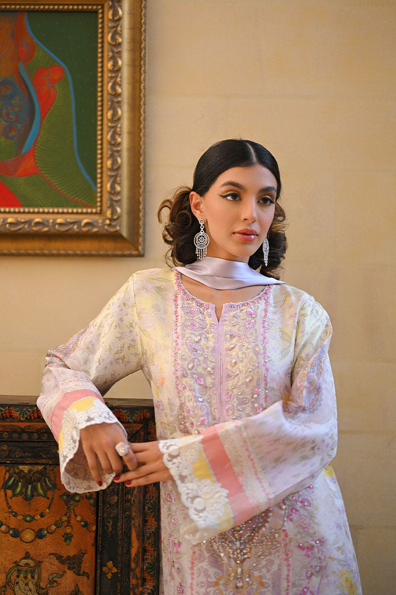 Ansab Jahangir | Digital Silk | Ciel Kaftan by Ansab Jahangir - Designer Dress  - Type : Ladies Clothes - Available at Libayah - 100% Original 