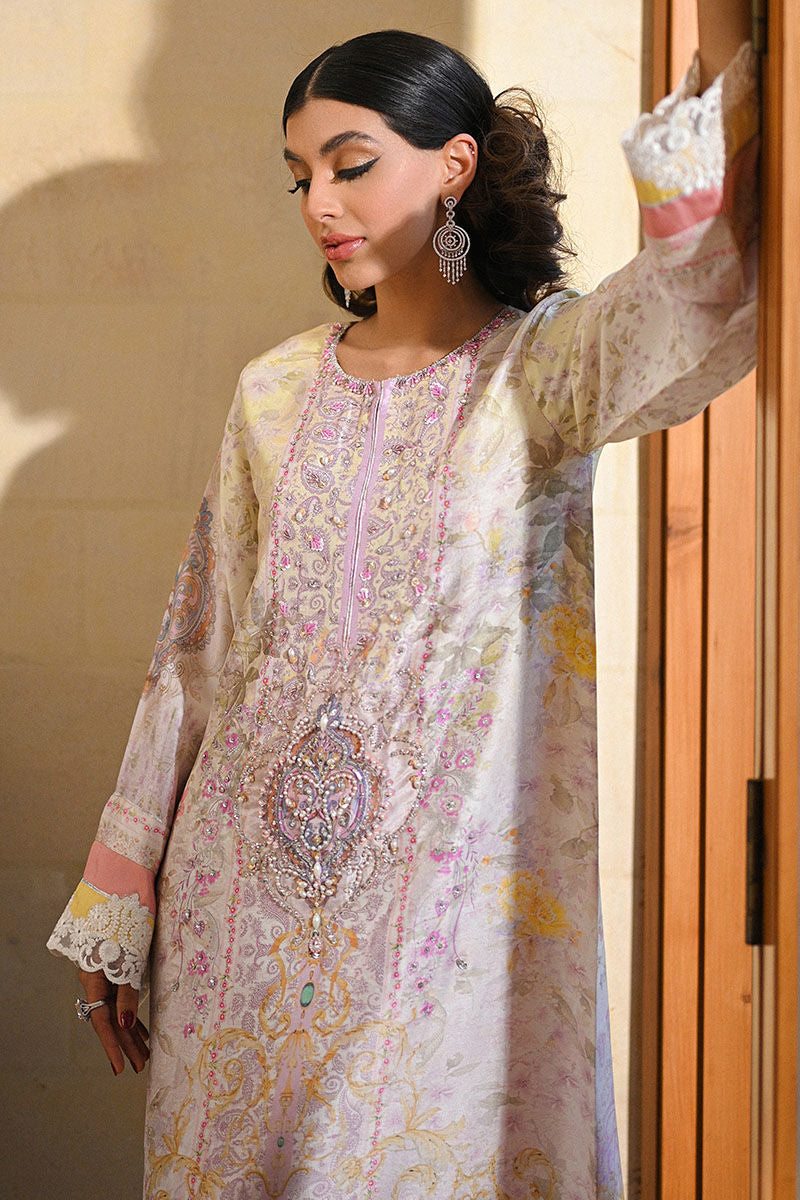 Ansab Jahangir | Secrets and Silk Eid Edit Silks 25 | Ciel Kaftan by Ansab Jahangir - Designer Dress - Type: Ladies Clothes - Available at Libayah - 100% Original