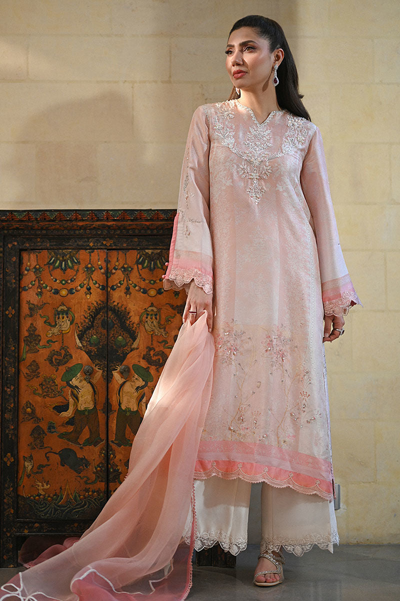 Ansab Jahangir | Digital Silk | Camira Shirt and Dupatta by Ansab Jahangir - Designer Dress  - Type : Ladies Clothes - Available at Libayah - 100% Original 