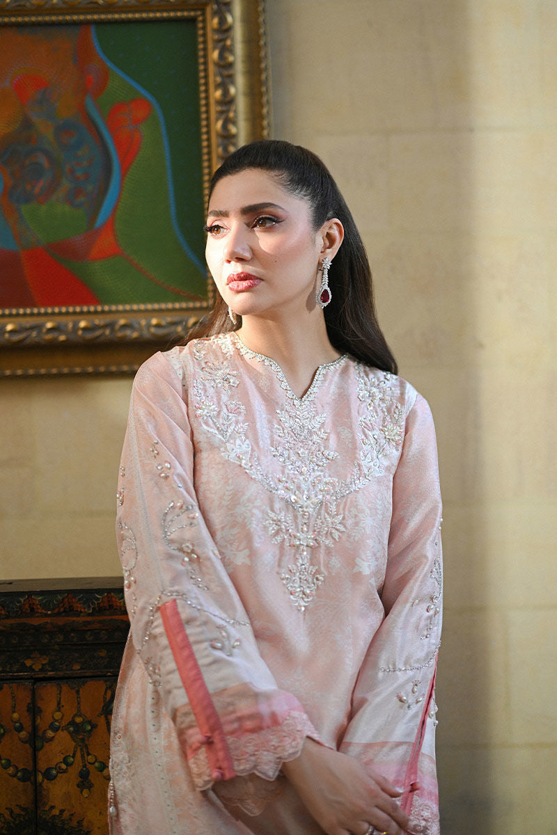 Ansab Jahangir | Digital Silk | Camira Shirt and Dupatta by Ansab Jahangir - Designer Dress  - Type : Ladies Clothes - Available at Libayah - 100% Original 