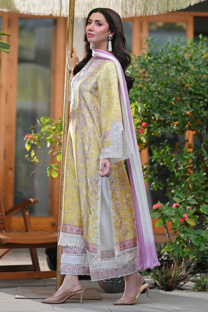 Ansab Jahangir | Digital Silk | Paloma Shirt and Dupatta by Ansab Jahangir - Designer Dress  - Type : Ladies Clothes - Available at Libayah - 100% Original 