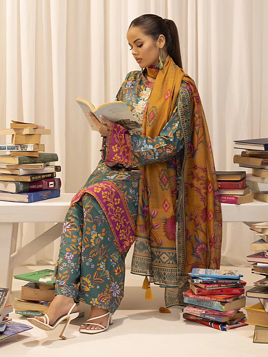 Salitex | Sibel Printed Lawn Silk | ST-03 by Salitex - Designer Dress - Type: Ladies Clothes - Available at Libayah - 100% Original