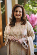 Ansab Jahangir | Secrets and Silk Eid Edit Silks 25 | Sable Shirt and Dupatta by Ansab Jahangir - Designer Dress - Type: Ladies Clothes - Available at Libayah - 100% Original