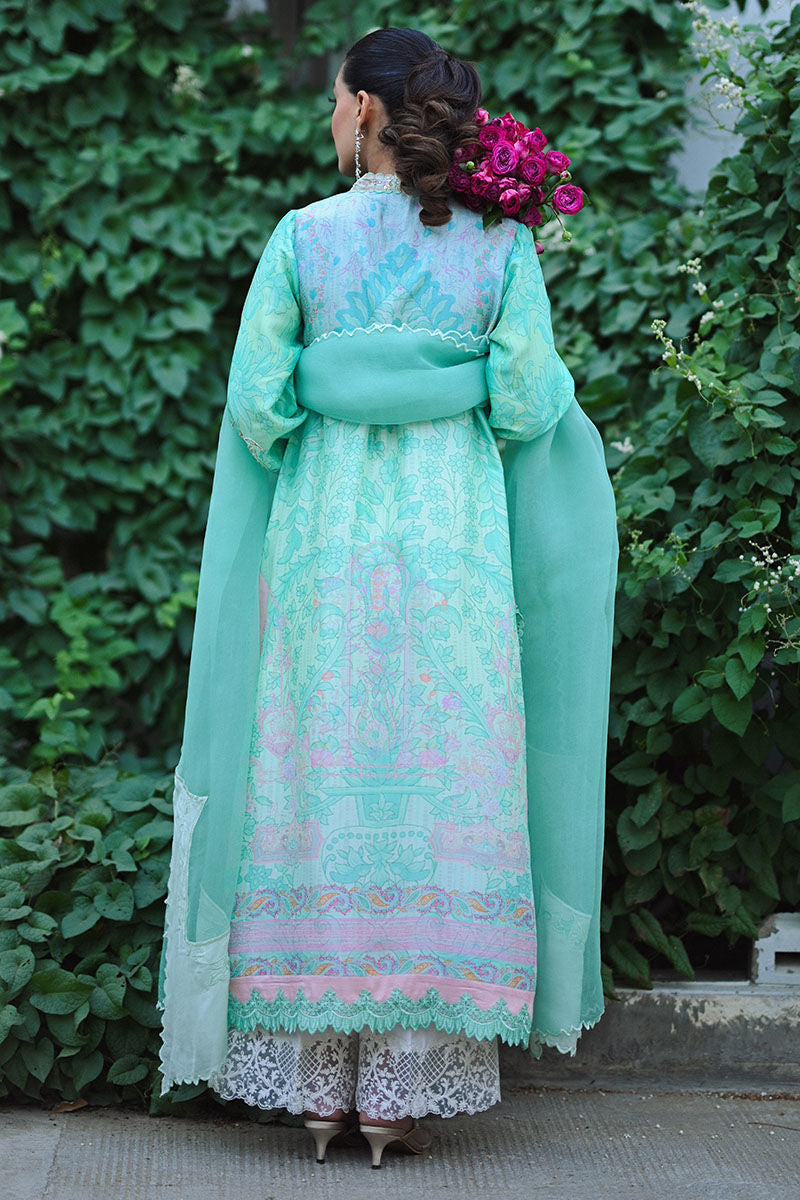 Ansab Jahangir | Secrets and Silk Eid Edit Silks 25 | Brreza Shirt and Dupatta by Ansab Jahangir - Designer Dress - Type: Ladies Clothes - Available at Libayah - 100% Original