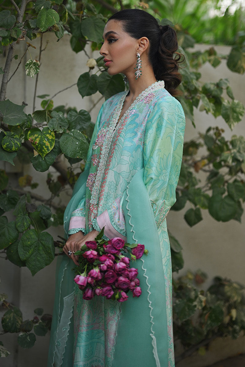 Ansab Jahangir | Secrets and Silk Eid Edit Silks 25 | Brreza Shirt and Dupatta by Ansab Jahangir - Designer Dress - Type: Ladies Clothes - Available at Libayah - 100% Original