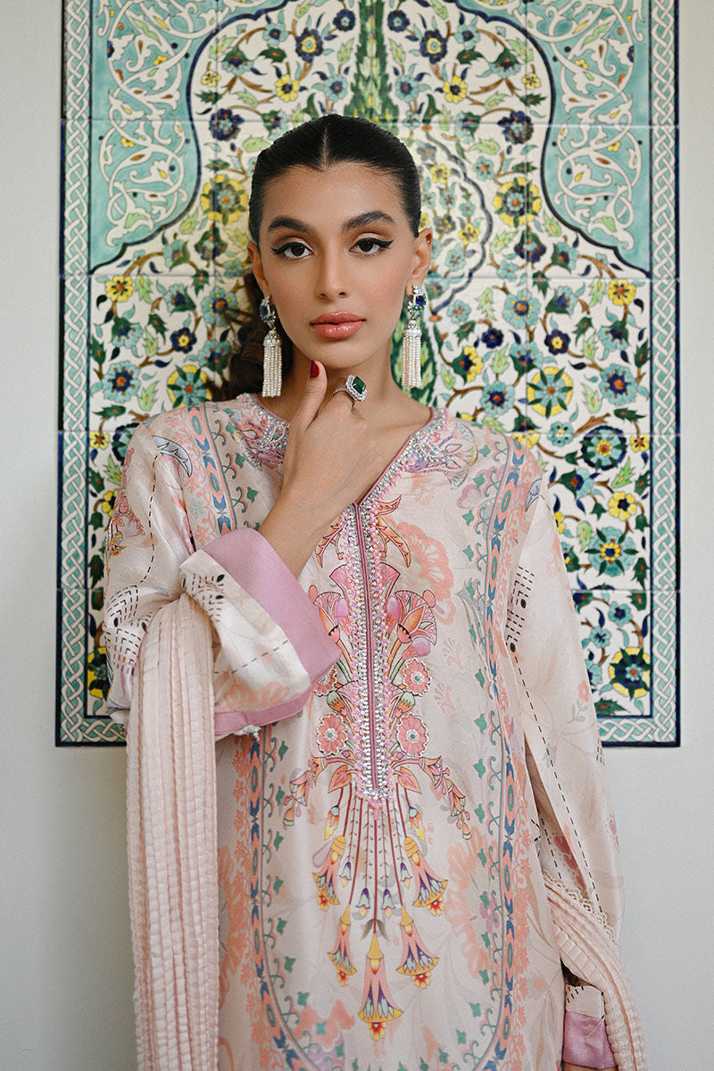Ansab Jahangir | Secrets and Silk Eid Edit Silks 25 | Liora Shirt and Dupatta by Ansab Jahangir - Designer Dress - Type: Ladies Clothes - Available at Libayah - 100% Original