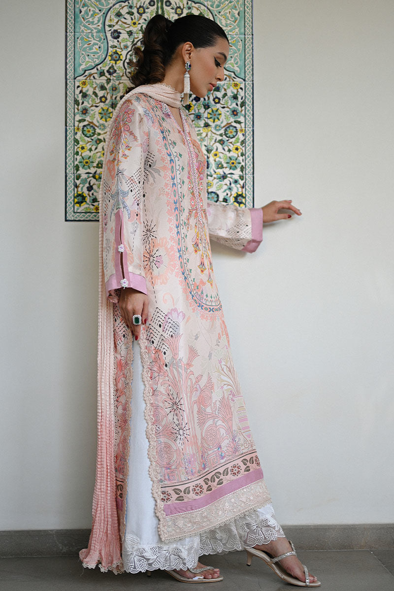 Ansab Jahangir | Secrets and Silk Eid Edit Silks 25 | Liora Shirt and Dupatta by Ansab Jahangir - Designer Dress - Type: Ladies Clothes - Available at Libayah - 100% Original