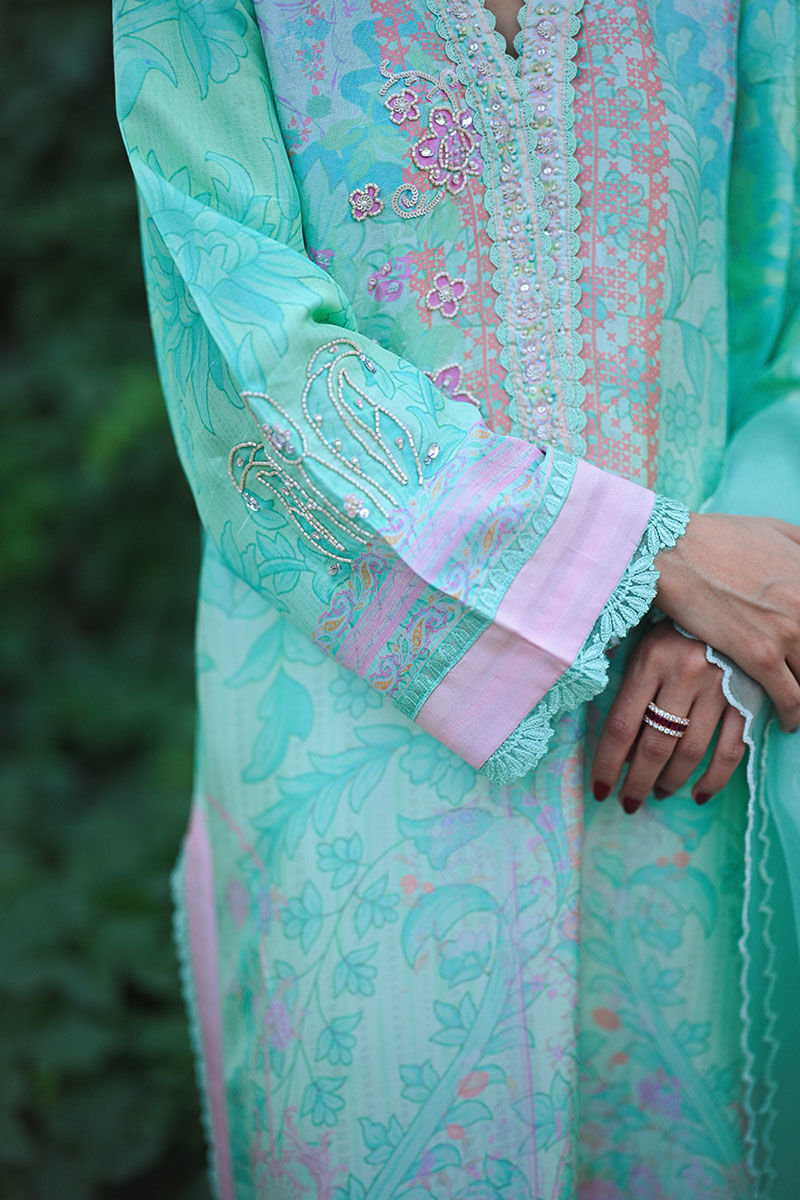 Ansab Jahangir | Secrets and Silk Eid Edit Silks 25 | Brreza Shirt and Dupatta by Ansab Jahangir - Designer Dress - Type: Ladies Clothes - Available at Libayah - 100% Original