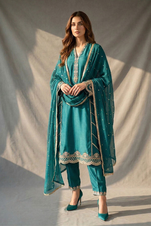 Deepak Perwani | Nazia Eid Edit 26 | KTD4201 by Deepak Perwani - Designer Dress  - Type : Ladies Clothes - Available at Libayah - 100% Original 