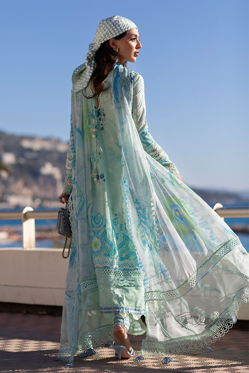 Ansab Jahangir | Zoha Luxury Lawn 25 | Ice Crystal by Ansab Jahangir - Designer Dress - Type: Ladies Clothes - Available at Libayah - 100% Original