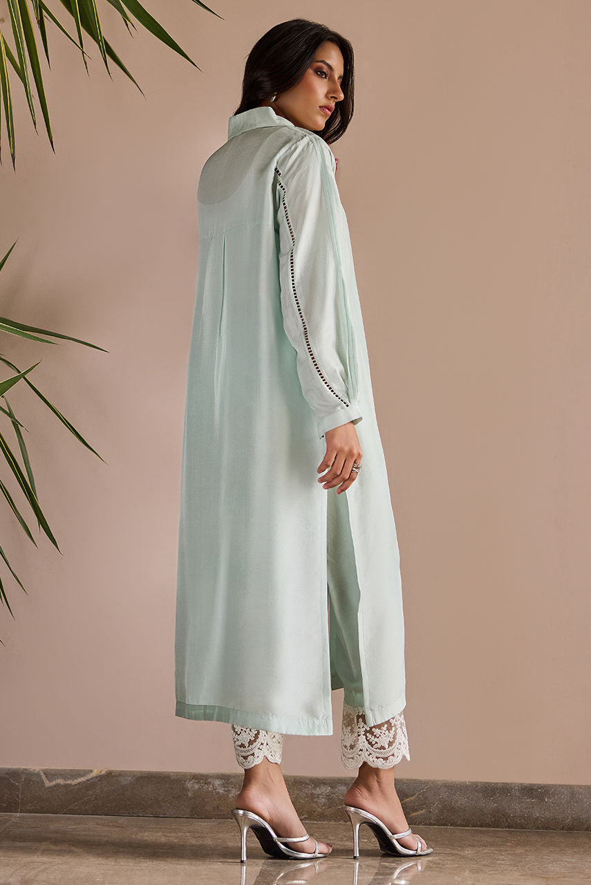 Deepak Perwani | Nazia Eid Edit 26 | Mint Glaze by Deepak Perwani - Designer Dress  - Type : Ladies Clothes - Available at Libayah - 100% Original 