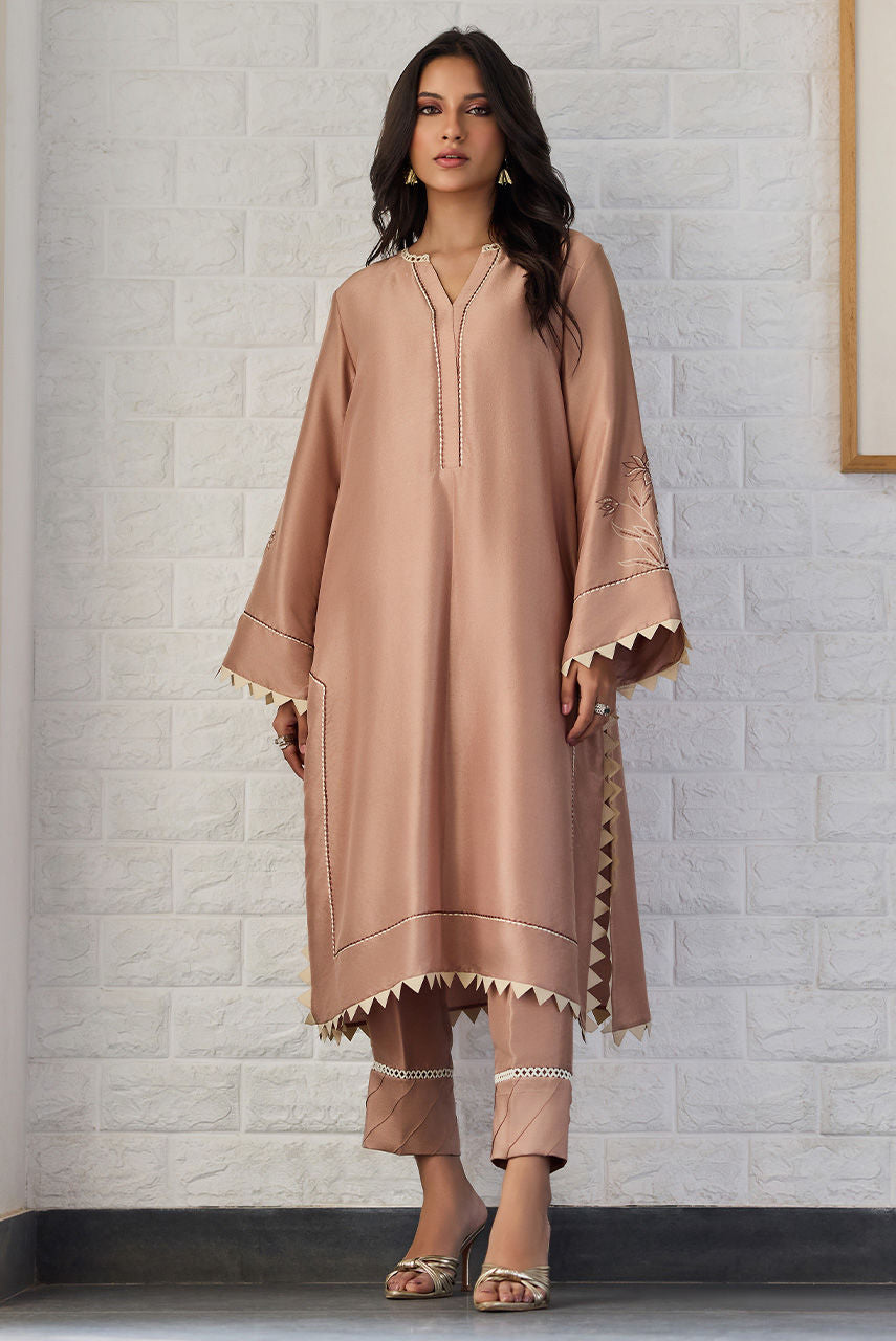 Deepak Perwani | Nazia Eid Edit 26 | Mocha by Deepak Perwani - Designer Dress  - Type : Ladies Clothes - Available at Libayah - 100% Original 