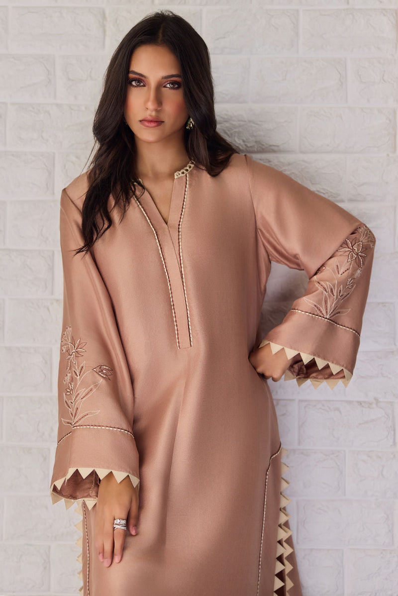 Deepak Perwani | Nazia Eid Edit 26 | Mocha by Deepak Perwani - Designer Dress  - Type : Ladies Clothes - Available at Libayah - 100% Original 