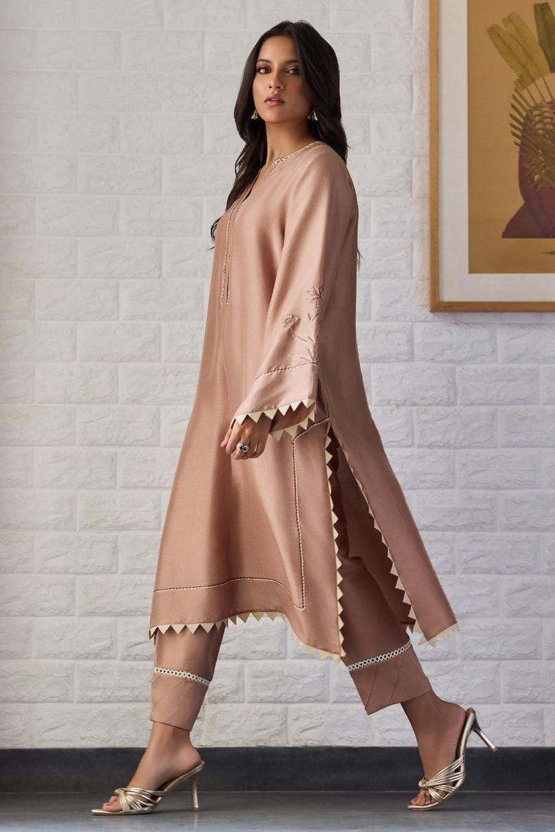 Deepak Perwani | Nazia Eid Edit 26 | Mocha by Deepak Perwani - Designer Dress  - Type : Ladies Clothes - Available at Libayah - 100% Original 
