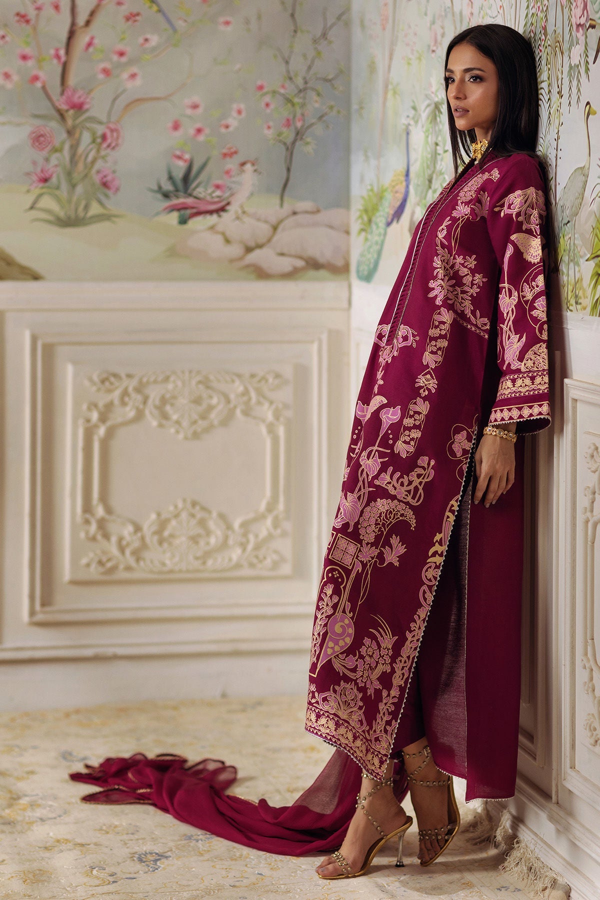 Annus Abrar | Elemental Festive | Renali (Shirt, Pants and Dupatta) by Annus Abrar - Designer Dress  - Type : Ladies Clothes - Available at Libayah - 100% Original 