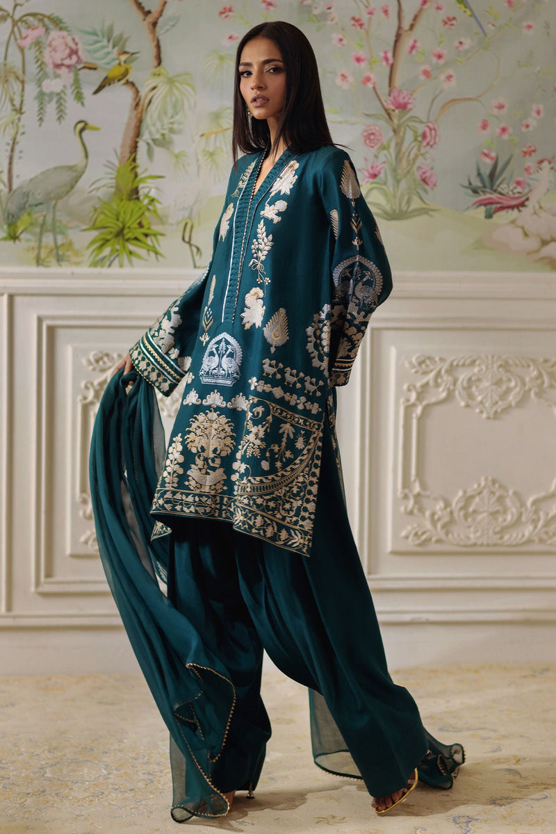 Annus Abrar | Elemental Festive | Qirat (Shirt, Pants and Dupatta) by Annus Abrar - Designer Dress  - Type : Ladies Clothes - Available at Libayah - 100% Original 