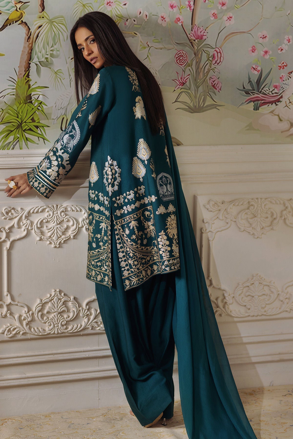 Annus Abrar | Elemental Festive | Qirat (Shirt, Pants and Dupatta) by Annus Abrar - Designer Dress  - Type : Ladies Clothes - Available at Libayah - 100% Original 
